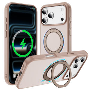 Coque rigide anti-rayures avec support intégré en TPU souple bicolore antichoc pour iPhone 17 Pro Max - Product Image 4