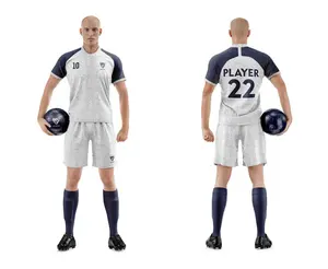 Camiseta de fútbol personalizada, equipo de entrenamiento, secado rápido, Original, color blanco, venta al por mayor