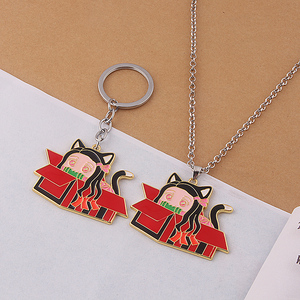 Anime Ghost Killing Team esmalte cuello cadena figura de dibujos animados colgante máscara Collar para Anime Fans Cosplay accesorios joyería regalos - Product Image 2