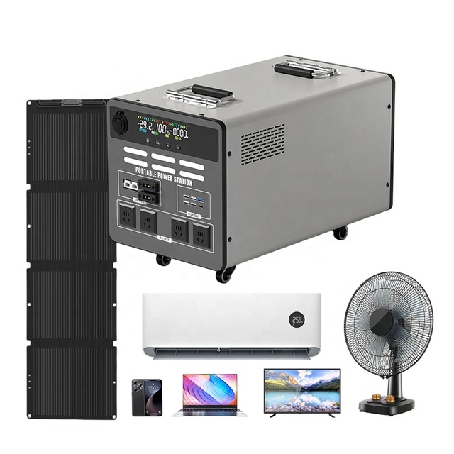 Portable 3500W Power Station with MPPT Controller for Camping Refrigerator Car Use Lighting System & AC Output