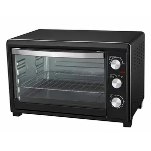 48L Big Capacity Home Kitchen Appliances Electric Oven Toaster Oven Black Multifunctional Ovens