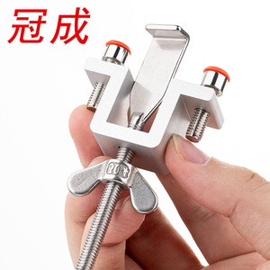Verrou de porte en alliage d'aluminium avec vis allongée pour portes à ouverture vers l'intérieur, verrou de sécurité à deux points - Product Image 1