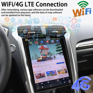 Reproductor Multimedia para Automóvil <span class=keywords><strong>con</strong></span> Pantalla Android Tesla de 12.1 Pulgadas y 256 GB de ROM, <span class=keywords><strong>Radio</strong></span>, Reproductor de Video, Unidad Principal Estéreo <span class=keywords><strong>con</strong></span> GPS 2DIN para Ford Mondeo 2016 Fusion - Product Image 4