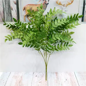 Factory Offer Artificial Leaves Home Decoration Locust Tree Green Leaves Bouquet