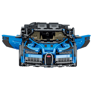Giocattolo educativo blu Super <span class=keywords><strong>Bugatti</strong></span> Building Block auto da corsa per bambini - Product Image 2