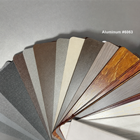 Lames décoratives en aluminium imitation bois pour revêtement mural extérieur et décoration de façade extérieure