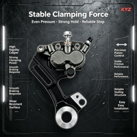 Support de mise à niveau du système de freinage arrière à disque en aluminium 6061 2Cr13 pour Surron Light Bee X Talaria MX4/MX3 Ultra Bee, nouvelle moto électrique tout-terrain