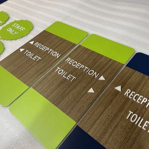 <strong>Personalised</strong> <strong>Wooden</strong> Acrylic Door <strong>Sign</strong> Location Signage Custom Wall Room Name Plate Office Apartment Hotel Signage Direction <strong>Sign</strong> - Product Image 3