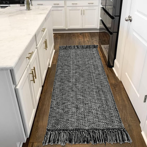 Tappeto Morbido e Confortevole Stile Boho Marrone Dubai Lavabile <span class=keywords><strong>in</strong></span> <span class=keywords><strong>Cotone</strong></span> Antiscivolo Adatto agli Animali Domestici Tappeto da Balcone Lavorato a Mano all'Uncinetto Turchia - Product Image 5