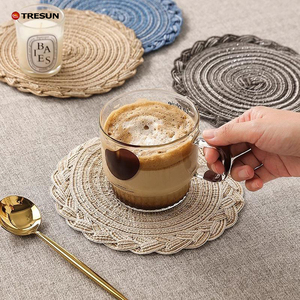 แผ่นรองจานสานมือทรงกลมแบบขายส่งสำหรับโต๊ะอาหาร - Product Image 6