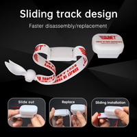Bracelet lumineux personnalisé avec logo LED, réglable, en sangle de nylon, pour éclairage de fête et de concert