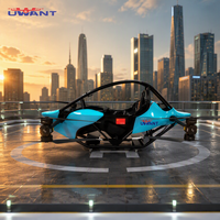 Avion EVTOL, avion ultraléger piloté, drone humain, design pliable, temps de vol de 30 à 45 minutes, vitesse de 100 km/h, poids de décollage de 300 kg