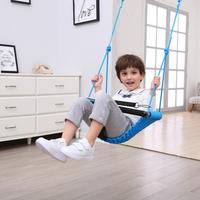 Balançoire pour tout-petits en corde tressée à la main Ropecube avec harnais de sécurité, corde réglable, balançoire sûre pour la garderie et la maison, utilisation intérieure/extérieure