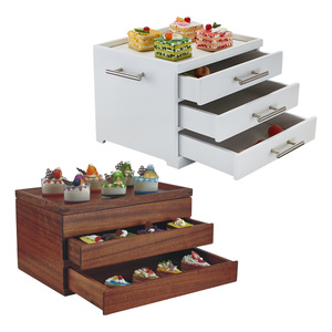 Exhibidor de Alimentos de Madera de Fábrica, Mesa de <span class=keywords><strong>Buffet</strong></span> Elevada, Soporte para Té de la Tarde, Catering Moderno de Lujo, <span class=keywords><strong>Buffet</strong></span> Cuadrado Único para Bodas - Product Image 6