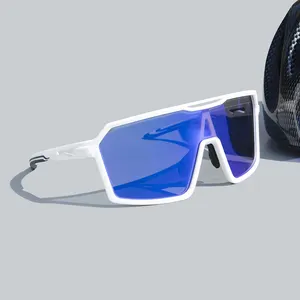 Aangepaste Hoge Kwaliteit Tr90 Frame Fotochromische Fiets Zonnebril Pc Lens Windbescherming Outdoor Sport Fietsbril
