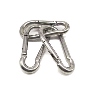 Mosquetón de Escalada de 5 mm M5, Acero Inoxidable 304, Uso Industrial, Acabado Pulido - Product Image 1
