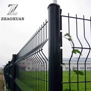 Wholesale Prices PVC Coated Galvanized Highway 3D Curved Wire Mesh Fence Garden Fence Panel