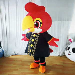 Disfraz de Mascota Personalizado de Halcón Rojo Peludo, Mascota de Águila de Dibujos Animados para Adultos, para Carnaval, Fiesta, Evento, Actuación, Talla XL, MOQ 1 - Product Image 3