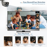 Kamera Bullet Jaringan Techage 5MP IP Outdoor Poe Kit Audio Dua Arah Rumah 36Ch Nvr Kit Sistem CCTV Kamera Keamanan 5MP