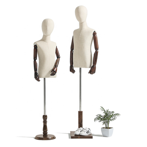 Mannequin <span class=keywords><strong>de</strong></span> <span class=keywords><strong>buste</strong></span> pour enfants, 1 pièce, accessoires pour vitrine, présentoir <span class=keywords><strong>de</strong></span> vêtements pour enfants hommes et femmes, magasin <span class=keywords><strong>de</strong></span> vêtements avec <span class=keywords><strong>tête</strong></span> - Product Image 2