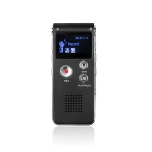 Enregistreur vocal numérique de haute qualité rechargeable en acier avec écran LCD - Product Image 3