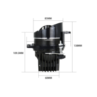 Nouvel ensemble de phares de voiture 12V à LED tricolores à double projection directe, feux antibrouillard et feux de route, étanche IP68