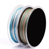 Fil de pêche tressé OEM 100M/300M/500M, 8LB-100LB, résistant, 4/8 brins, multifilament PE pour la pêche en eau douce et en eau salée