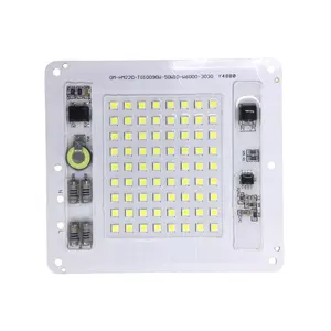 50W 220V IP65 AC DOB Module 90LM/W 3030 SMD LED Module 100x90mm Size PCB PCBA Lighting Board for LED Floodlight