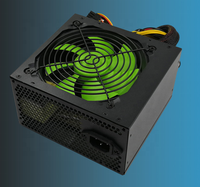 Alimentation électrique pour ordinateur de jeu 250W ATX Cuivre SATA avec ventilateur de refroidissement noir