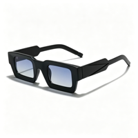 Lunettes de soleil rectangulaires unisexes SZ3202-2, monture PC, polarisées UV400, légères, noir mat, pour extérieur