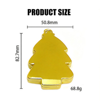 Miroir de poche compact décoratif créatif en forme de flocon de neige, sapin ou chaussette pour Noël, idéal comme porte-clés ou ornement de sac