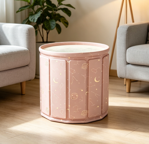 Vanace Collapsible Pink Ice <b>Bath</b> Tub Outdoor <b>Inflatable</b> Custom Sizes Logo Printing Durable Material Travel Parties - Product Image 1