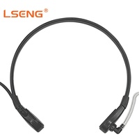 Microphone de gorge LSENG avec tube acoustique, écouteur de type K à 2 broches avec PTT, compatible avec les talkies-walkies Kenwood pour la sécurité et la patrouille