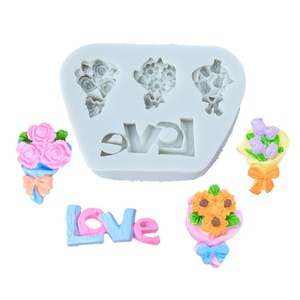 Molde de Silicona Creativo UNIMOUND con Forma Irregular para el Día de San Valentín, Decoración para Hornear, Apto para Horno/Congelador/Lavavajillas, Crema - Product Image 5