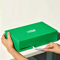 Boîte d'expédition en carton ondulé auto-adhésive personnalisée haut de gamme, écologique, avec bande déchirable, pour cadeaux et affichage de logo alimentaire
