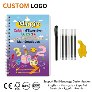 Quaderno di Calligrafia Personalizzato all'Ingrosso in Inglese, Spagnolo e Tedesco, Libro di Pratica Magica Riutilizzabile per Bambini, Materiale Scolastico - Product Image 1