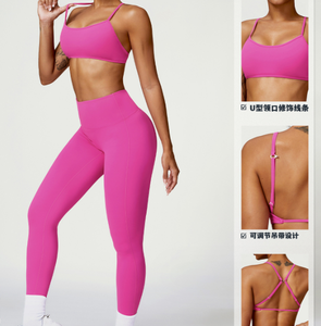 Soutiens-gorge <span class=keywords><strong>de</strong></span> sport rembourrés à l'avant pour <span class=keywords><strong>femmes</strong></span>, débardeur d'entraînement, <span class=keywords><strong>de</strong></span> yoga et <span class=keywords><strong>de</strong></span> gymnastique, ajustable, avec logo personnalisé - Product Image 3
