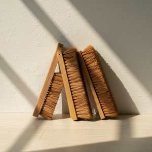 Cepillo de limpieza de fibra de coco mediano con mango de madera, cepillo de fregado natural, herramienta de limpieza doméstica ecológica - Product Image 6