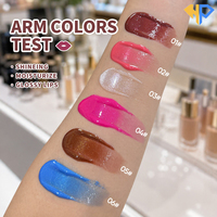 Gloss à lèvres hydratant et brillant personnalisé, non collant, épais, en vrac, base huile, avec grand pinceau