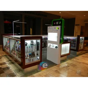 Manufacture mall kiosk mobile phone Red phone Counter Customized phone Shelves For Whiskey Cellar Storage Cabinet Rack Furniture OEM