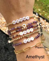 Mode En Acier Inoxydable Italien Charmes Lettres Nom Acrylique Bracelets Personnalisé Femmes Acrylique Bracelets Bijoux pour Cadeau