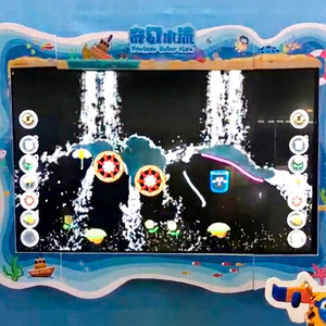 Aire de jeux intérieure, mur d'eau virtuel 3D, système interactif tactile somatosensoriel, grand écran avec structure métallique pour enfants - Product Image 1