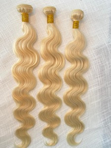 Extensiones de Cabello Humano Virgen Doble Trama, Cabello Crudo, Rubias/Loiras - Product Image 4