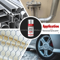 Peinture en aérosol SANVO à base de zinc, finition miroir, peinture métallisée en aérosol pour jantes de voiture et pièces de moto