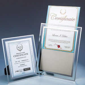 2022 Nhà Máy Thiết Kế Mới Tinh Thể Khung Ảnh Huy Chương Tùy Chỉnh Kích Thước Tinh Thể Giấy Chứng Nhận Của Honor Trang Bên Trong Có Thể Được Thay Thế - Product Image 3