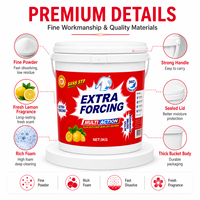 Lessive en poudre haute mousse 5 kg en seau, à prix abordable