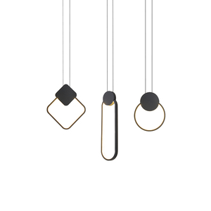 Simig éclairage commercial noir vertige lampara colgantea unique en aluminium led linéaire suspendus pendentif lumière <span class=keywords><strong>lampe</strong></span> - Product Image 6