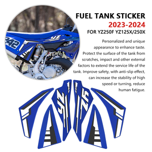 Autocollant de réservoir de carburant antidérapant décoratif en forme d'arête de poisson personnalisable 30 cm pour <span class=keywords><strong>moto</strong></span> <span class=keywords><strong>Yamaha</strong></span> YZ250F YZ125X YZ250X 2024 – Garantie 1 an - Product Image 2