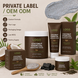 Gommage Naturel Premium Élimine le Teint Terne Lisse la Peau Élimine les Odeurs Soin au Charbon de Coco Sans Sensibilité Gommage Aisselles au Coco - Product Image 4