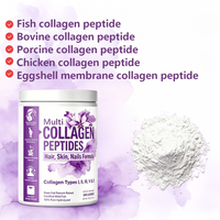 Collagène composite multi-sources personnalisé OEM, peptides de petite molécule, haute solubilité, absorption rapide, soutient la peau, les cheveux, les ongles et les articulations